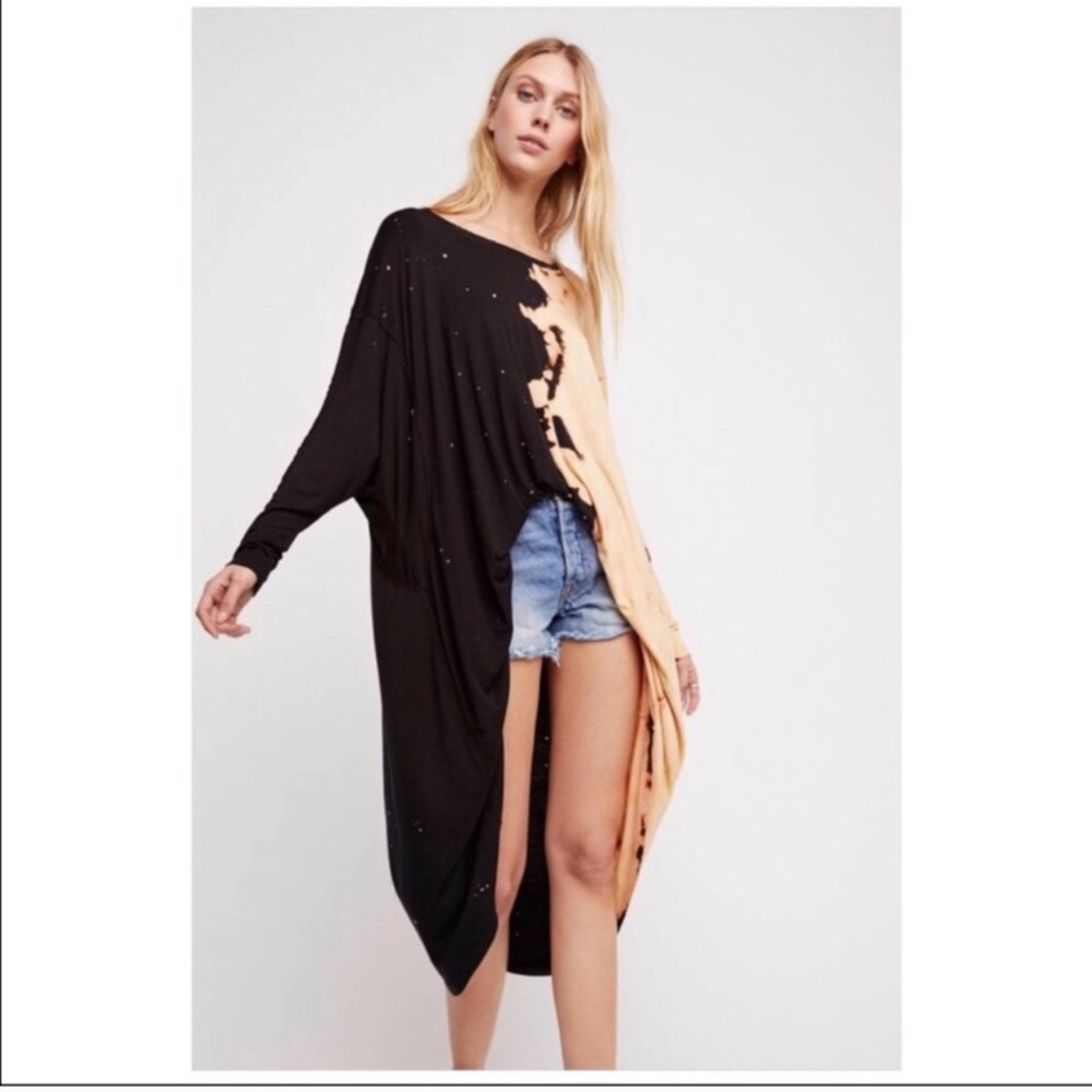 Free People Acid Wash/Tie Dye Tunic